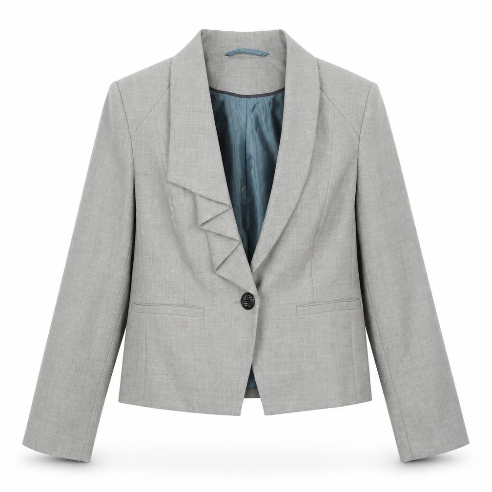 Womens UK Size 12 Marks and Spencer Regular Grey Blazer