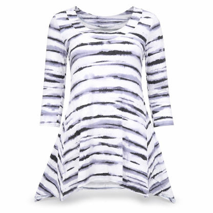 Wallis Womens Multicoloured Tie Dye Viscose A-Line Size S Scoop Neck Pullover