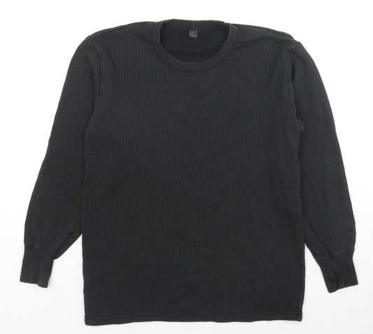 Womens UK Size S Marks and Spencer Black Pullover Sweatshirt