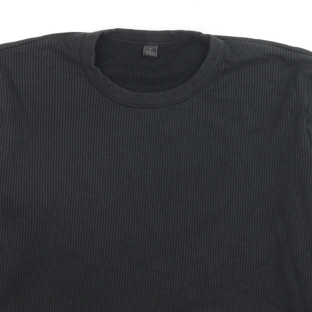 Womens UK Size S Marks and Spencer Black Pullover Sweatshirt