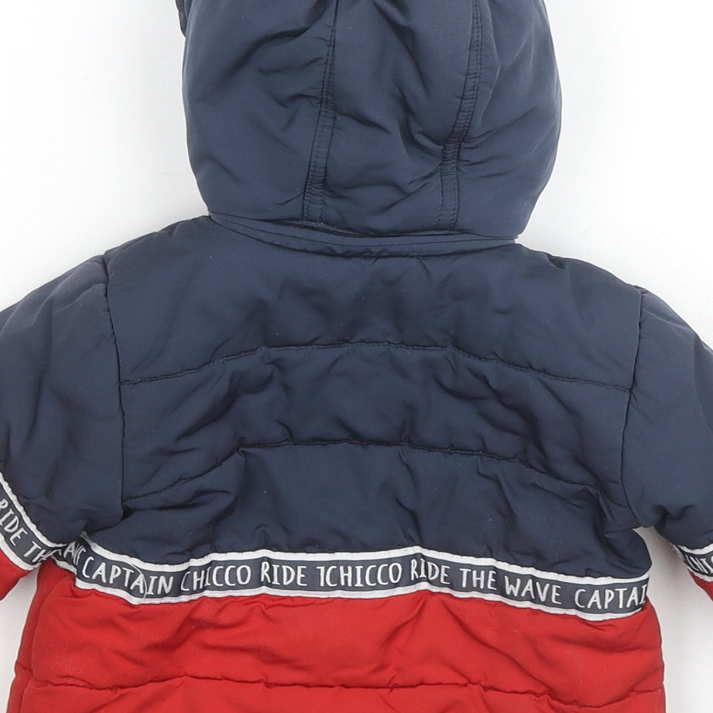Brand and care label for Chicco Baby Multicoloured Basic Coat Coat, size 12, Months Zip