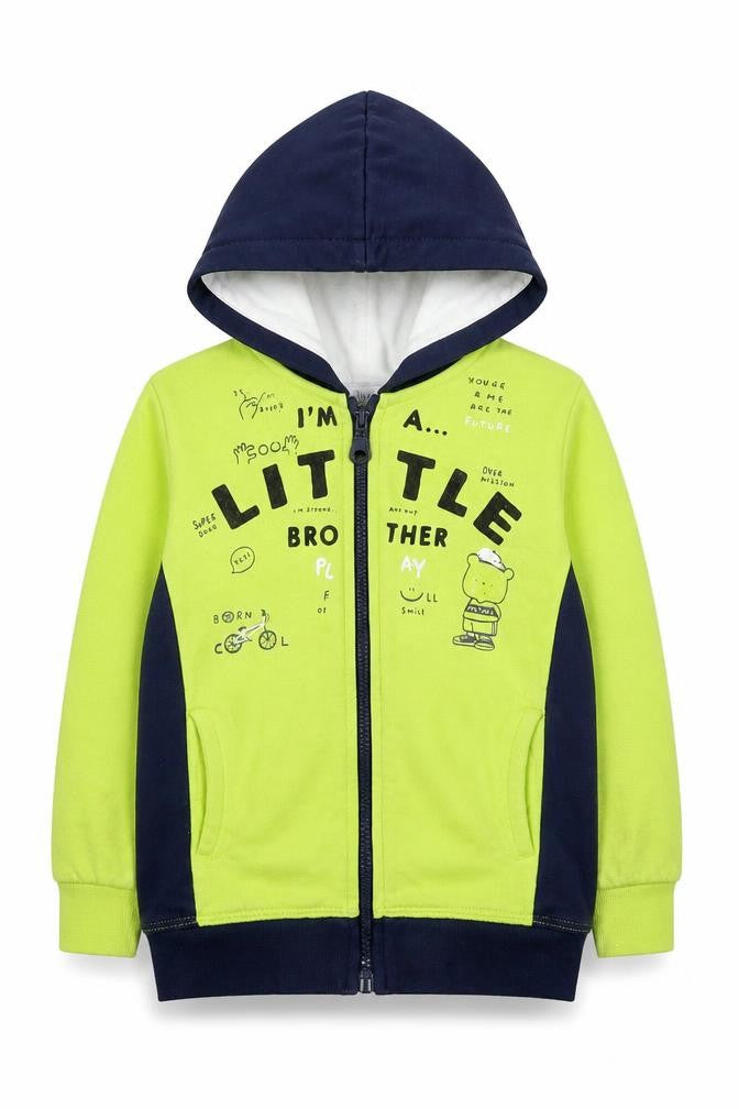 Mini Rap Boys Multicoloured Cotton Full Zip Hoodie Size 2-3 Years Zip