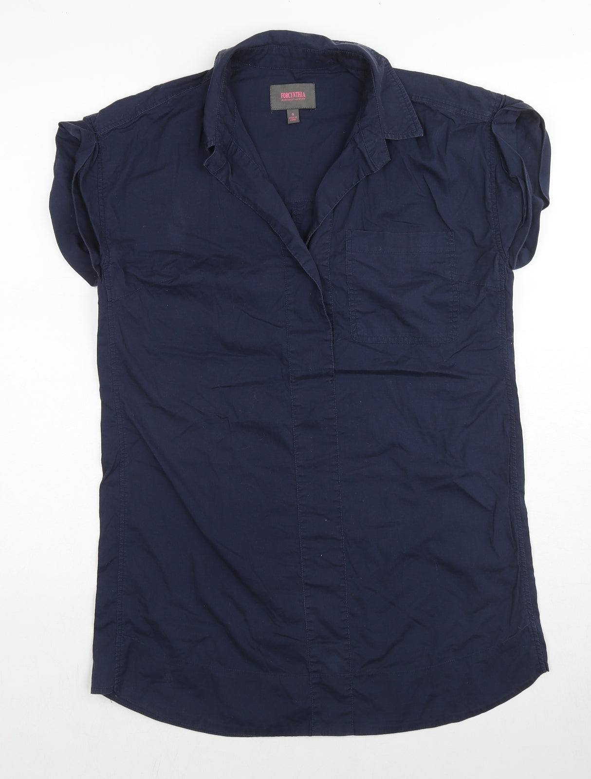 Womens UK Size S For Cynthia Blue Tunic Blouse