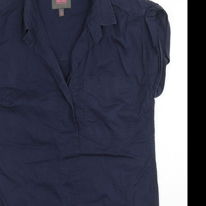 Womens UK Size S For Cynthia Blue Tunic Blouse