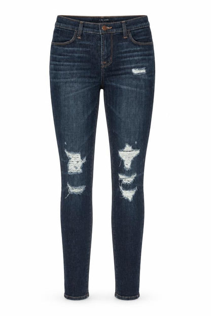 Womens UK Size 26 in J Brand Regular Fit Skinny Blue Jeans
