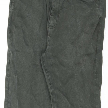 Marks and Spencer Mens Black Cotton Skinny Jeans Size 34 in L33 in Slim Zip