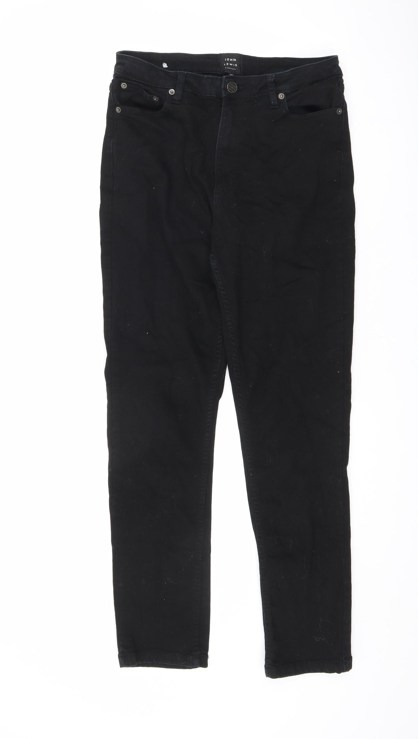 Womens UK Size 12 John Lewis Regular Fit Skinny Black Jeans