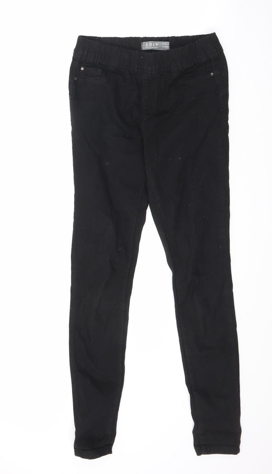 Denim & Co. Womens Black Cotton Jegging Jeans Size 8 L29 in Regular