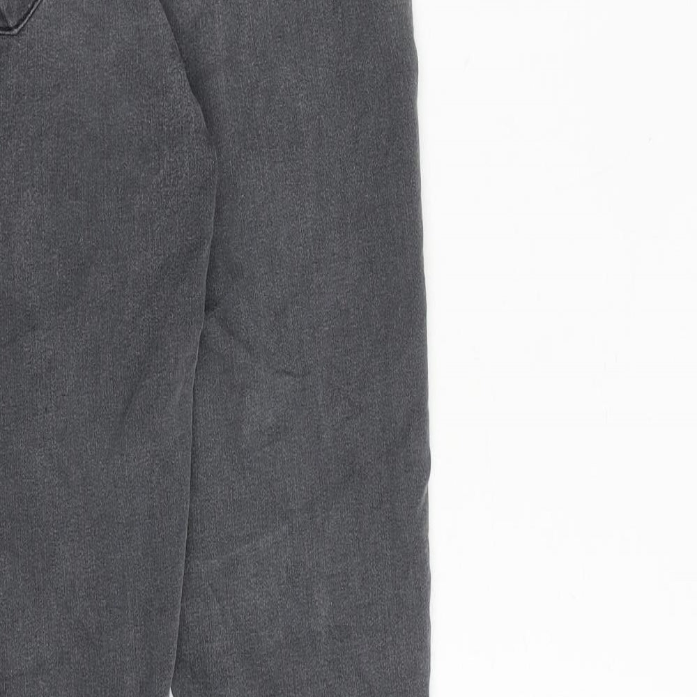 Topshop Womens Grey Cotton Skinny Jeans Size 26 in L30 in Regular Zip