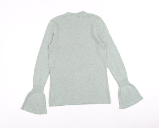 Womens UK Size 8 Warehouse Green Pullover Jumper