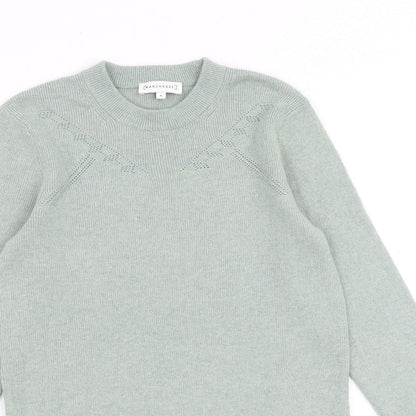 Womens UK Size 8 Warehouse Green Pullover Jumper