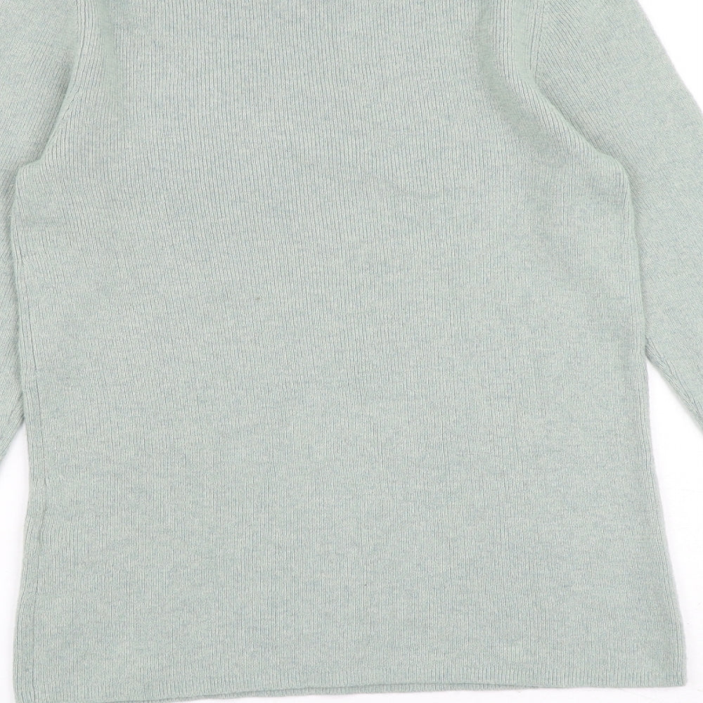 Womens UK Size 8 Warehouse Green Pullover Jumper