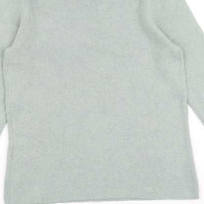 Womens UK Size 8 Warehouse Green Pullover Jumper