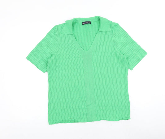 Womens UK Size M Marks and Spencer Green Pullover Jumper