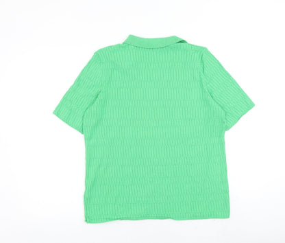 Womens UK Size M Marks and Spencer Green Pullover Jumper
