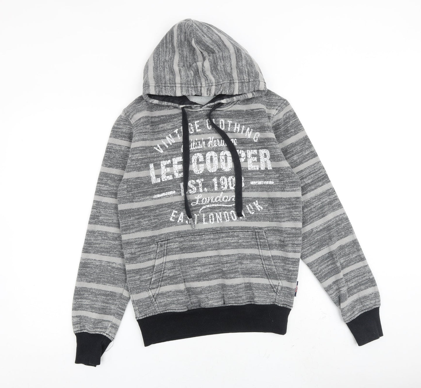 Mens UK Size XS Lee Cooper Grey Pullover Hoodie