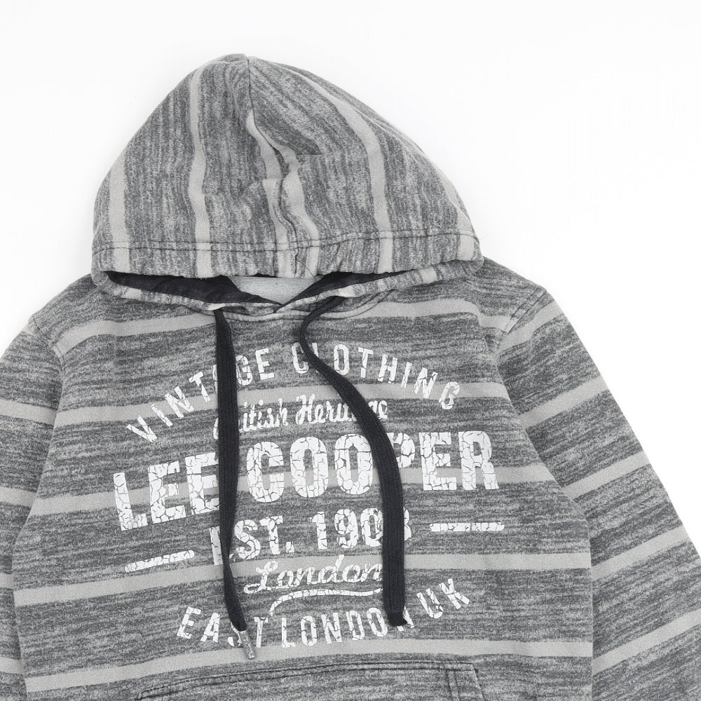 Mens UK Size XS Lee Cooper Grey Pullover Hoodie