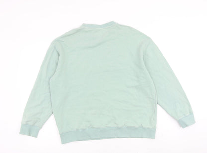 STYLE TANG Womens Green Polyester Pullover Sweatshirt Size M Pullover