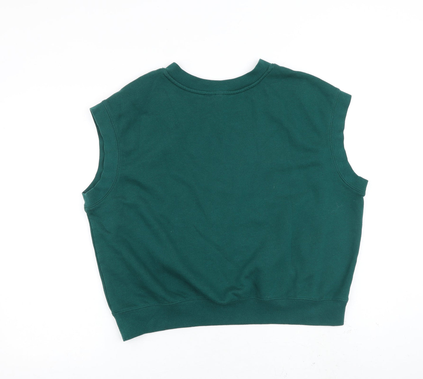 H&M Womens Green Cotton Pullover Sweatshirt Size L Pullover