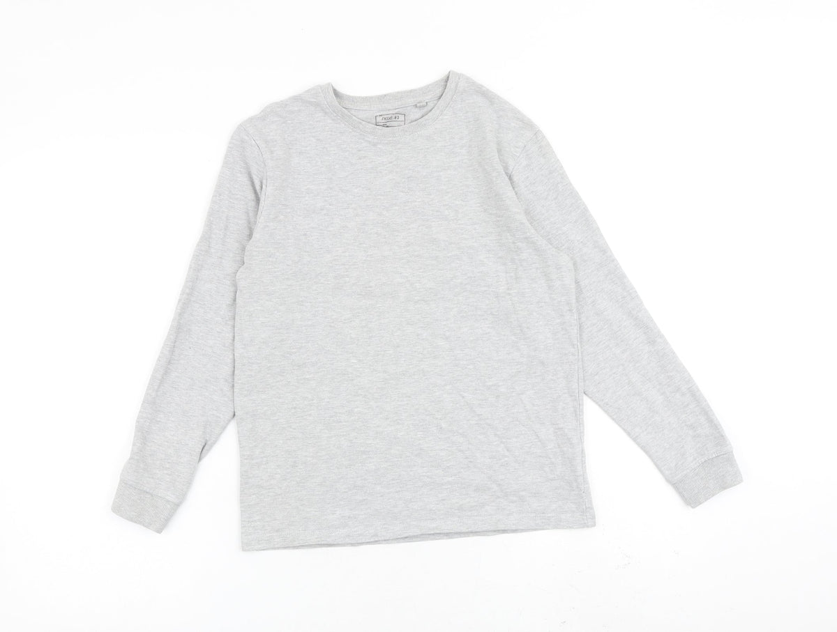 Next Boys Grey Cotton Pullover Sweatshirt Size 11 Years Pullover