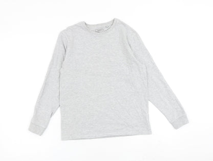 Next Boys Grey Cotton Pullover Sweatshirt Size 11 Years Pullover
