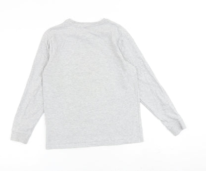 Next Boys Grey Cotton Pullover Sweatshirt Size 11 Years Pullover