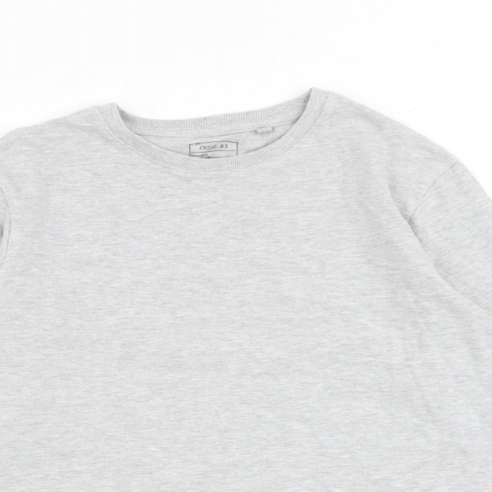 Next Boys Grey Cotton Pullover Sweatshirt Size 11 Years Pullover