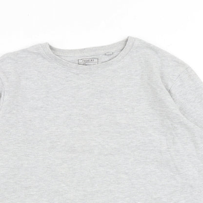 Next Boys Grey Cotton Pullover Sweatshirt Size 11 Years Pullover