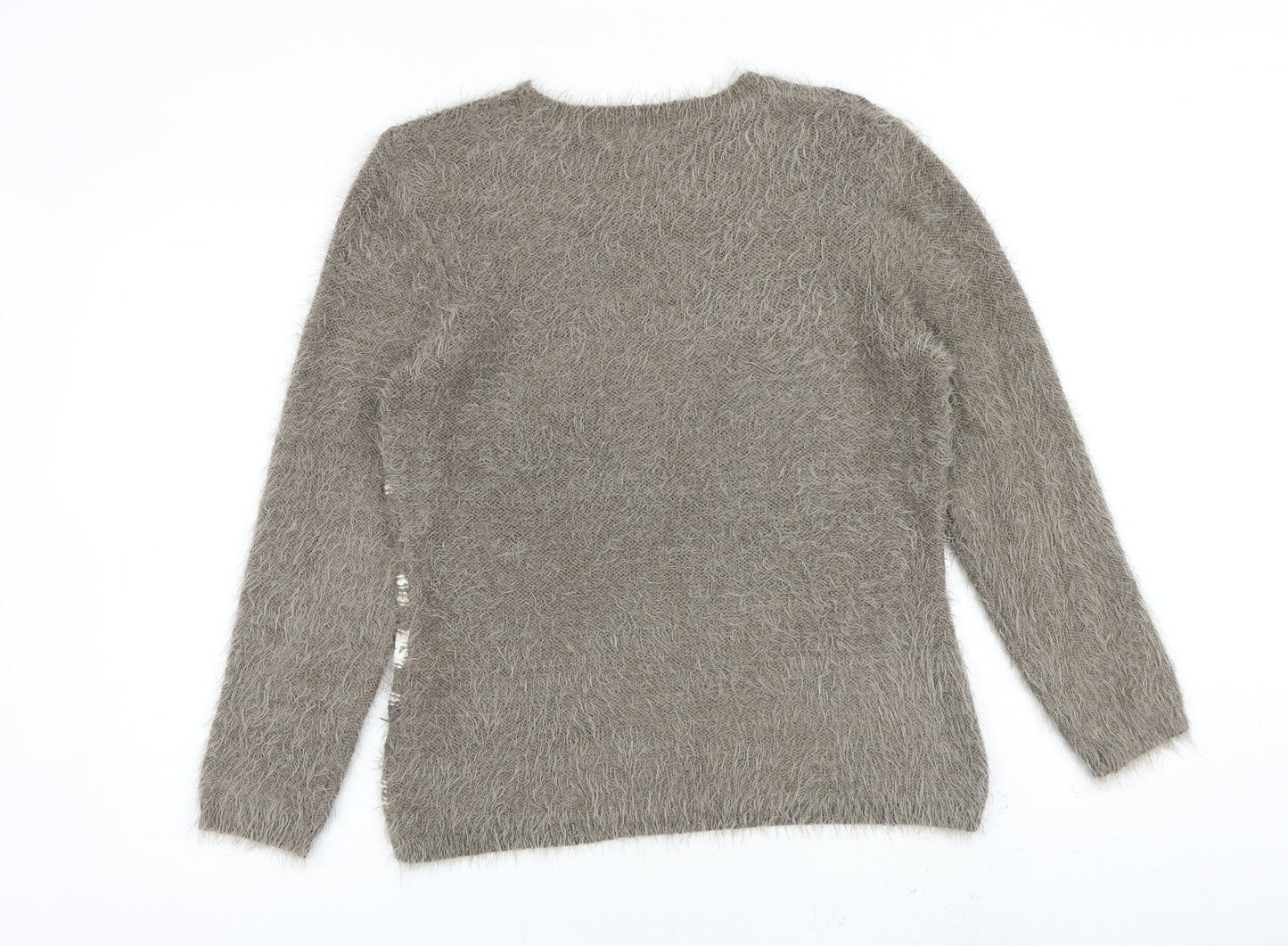Womens UK Size M Alexara Brown Pullover Jumper