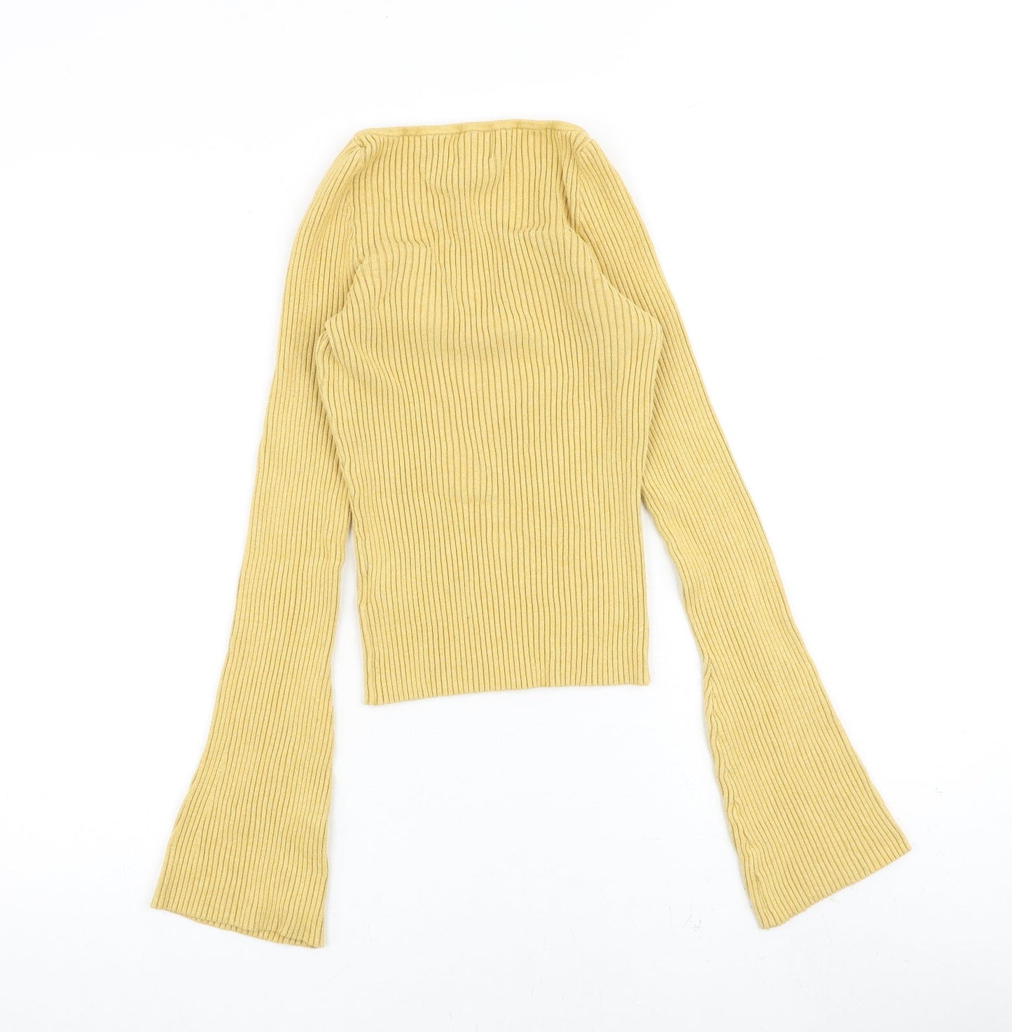 Womens UK Size M H&M Yellow Pullover Jumper
