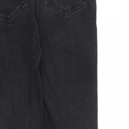 Denim & Co. Womens Grey Cotton Skinny Jeans Size 12 L27 in Regular Zip