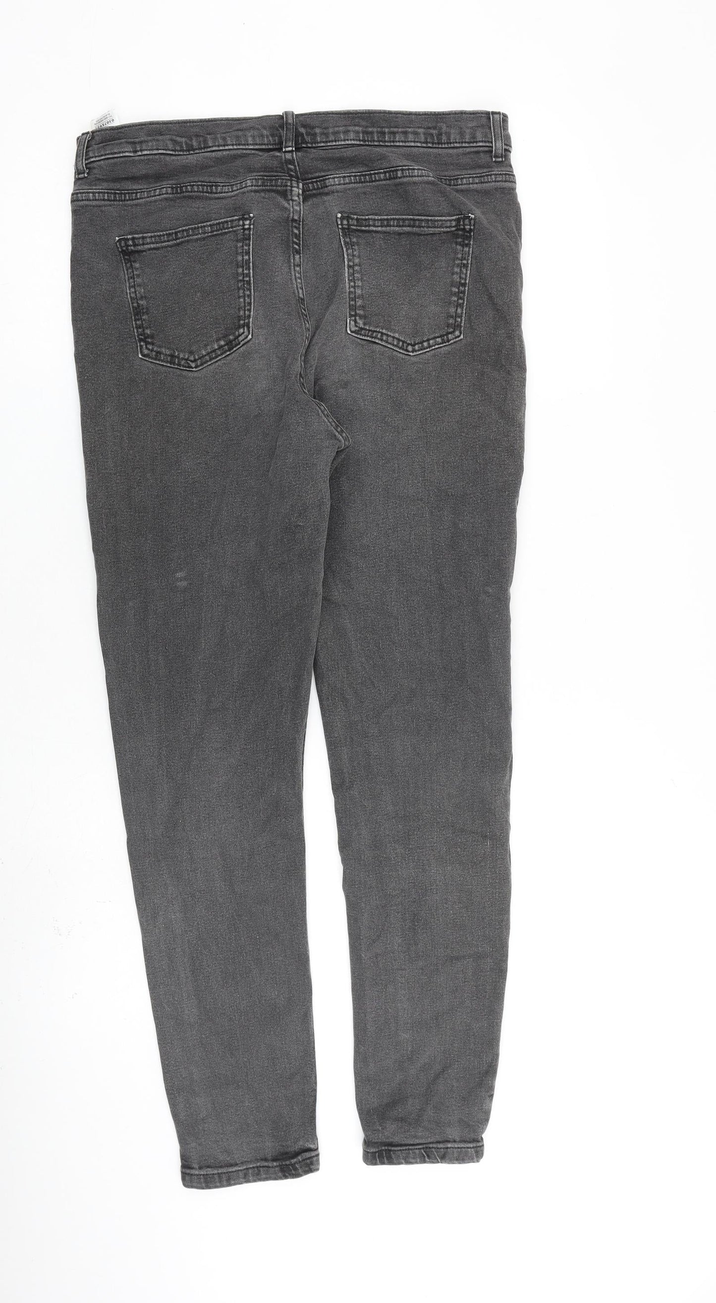 Womens UK Size 14 Marks and Spencer Regular Fit Skinny Grey Jeans