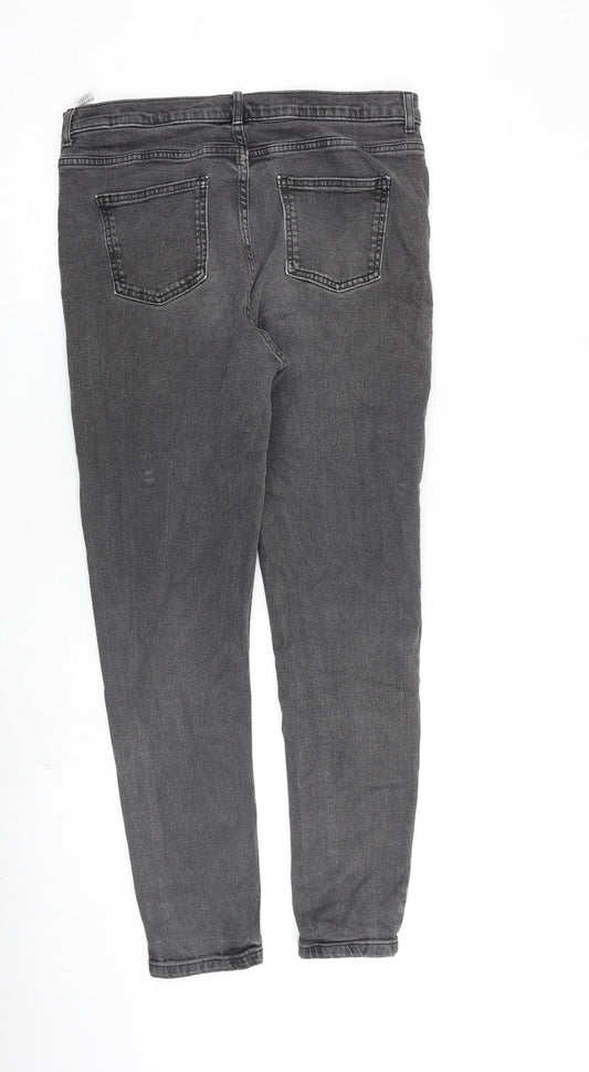 Womens UK Size 14 Marks and Spencer Regular Fit Skinny Grey Jeans