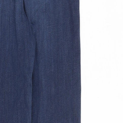 F&F Womens Blue Cotton Skinny Jeans Size 6 L24 in Slim Zip