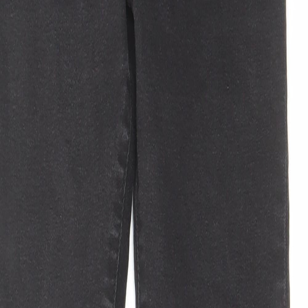 Denim & Co. Womens Grey Cotton Skinny Jeans Size 6 L29 in Regular Zip