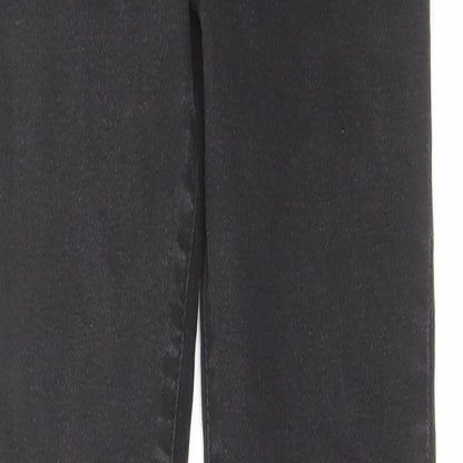 Denim & Co. Womens Grey Cotton Skinny Jeans Size 6 L29 in Regular Zip