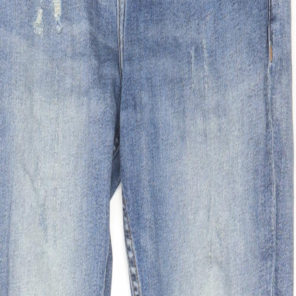 ASOS Womens Blue Cotton Skinny Jeans Size 28 in L30 in Regular Zip