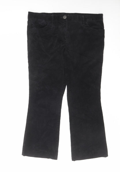 Womens UK Size 34 in Marks and Spencer Regular Fit  Black Trousers
