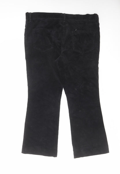 Womens UK Size 34 in Marks and Spencer Regular Fit  Black Trousers