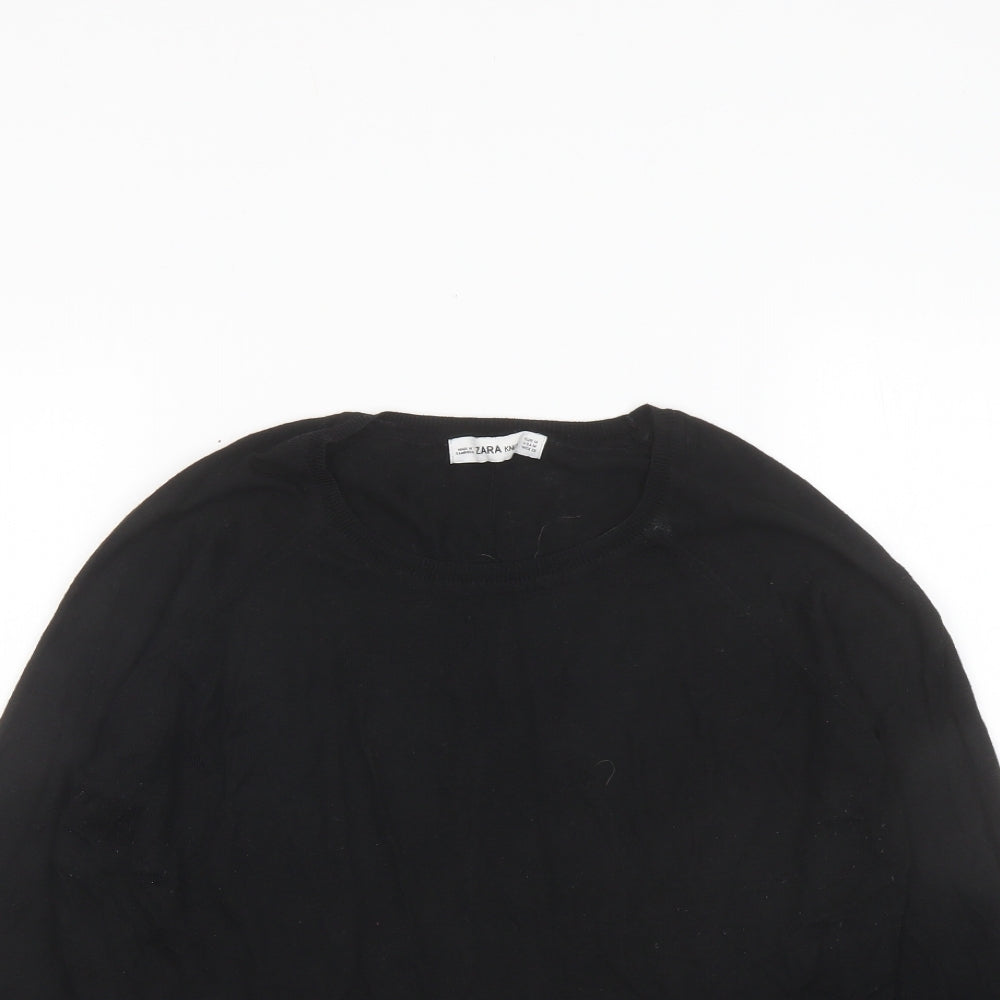 Womens UK Size M Zara Black Pullover Jumper