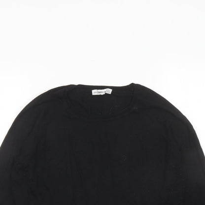 Womens UK Size M Zara Black Pullover Jumper
