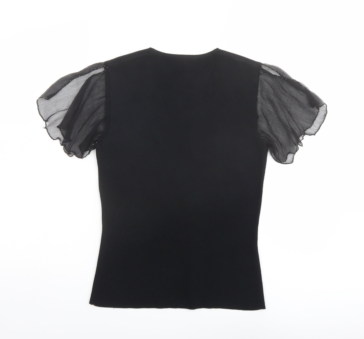 Womens UK Size S CC Black Basic Blouse