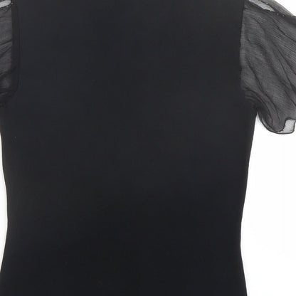 Womens UK Size S CC Black Basic Blouse