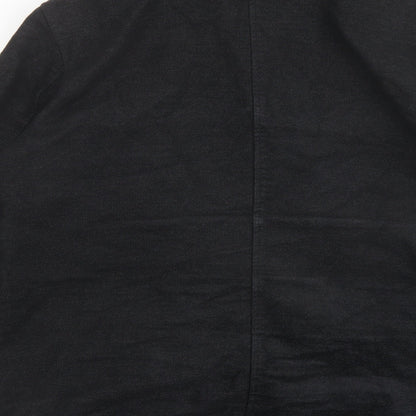 Mens UK Size L Marks and Spencer Black Pea Coat