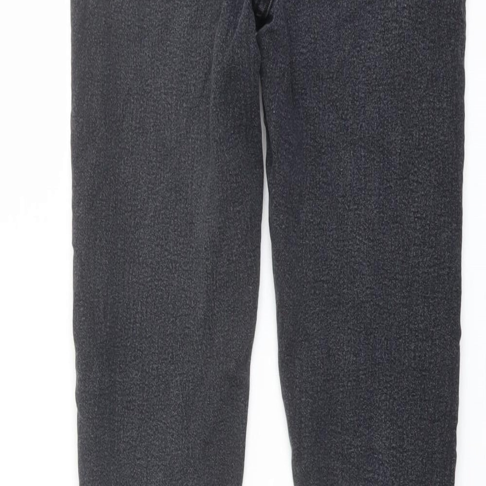 Boohoo Womens Grey Cotton Skinny Jeans Size 8 L27 in Regular Button