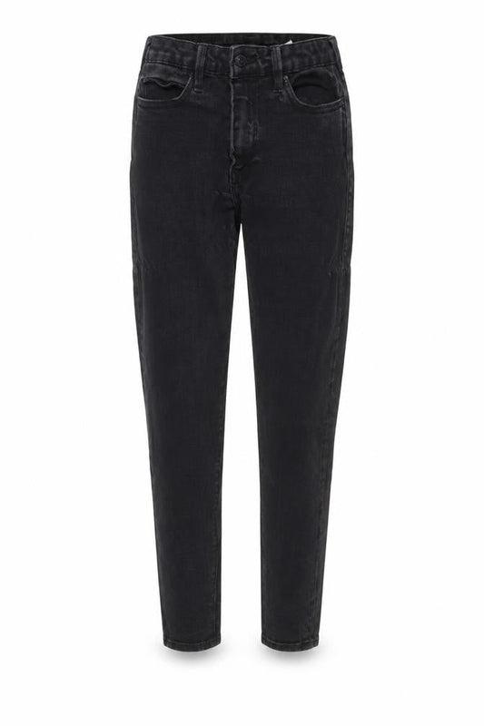 Front view of True Religion women’s grey cotton skinny jeans, size UK 30, in, 28-inch leg regular button
