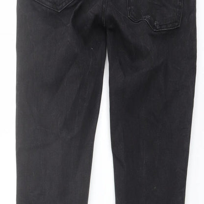 Zara Womens Grey Cotton Skinny Jeans Size 6 L27 in Regular Button