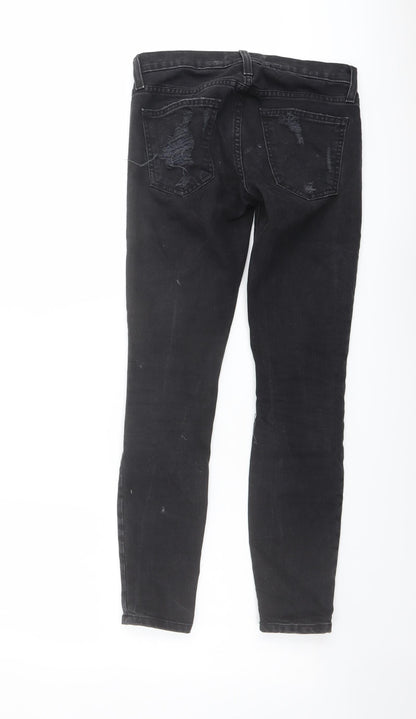 Current/Elliott Womens Grey Cotton Skinny Jeans Size 23 in L27 in Regular Button