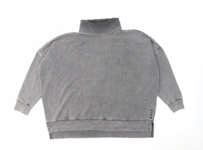 PINK Womens Grey Cotton Pullover Sweatshirt Size XS Pullover