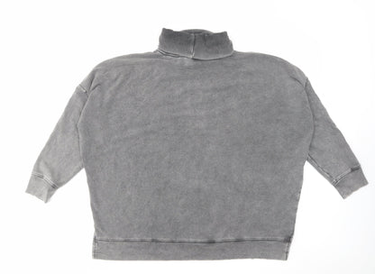 PINK Womens Grey Cotton Pullover Sweatshirt Size XS Pullover